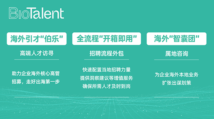猎头公司PA真人视讯国际的海外分支团队BioTalent专注于生命健康领域的人才服务